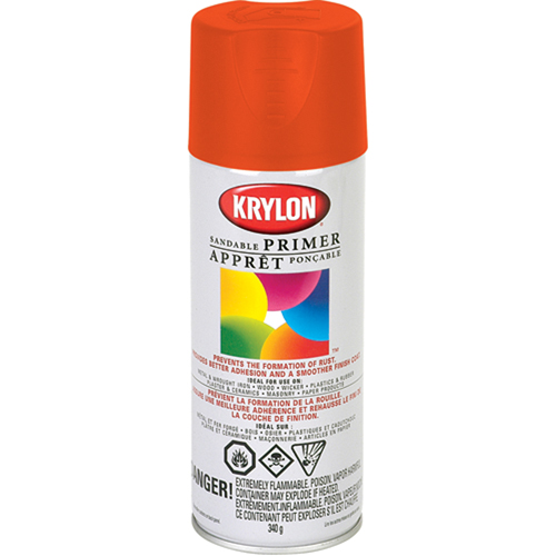 Peinture &agrave; pulv&eacute;riser fluorescente, Rouge/orange fluorescent, 11 oz, Canette a&eacute;rosol Ontario Safety Products