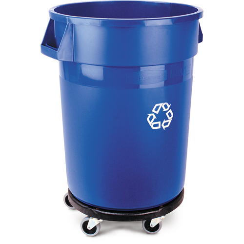 Brute&reg; Collection Recycling Container, Bulk, Plastic, 32 US gal. Ontario Safety Products