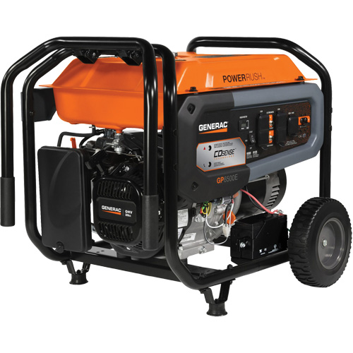 Portable Generator with COsense&reg; Technology, 8125 W Surge, 6500 W Rated, 120 V/240 V, 7.9 gal. Tank Ontario Safety Products