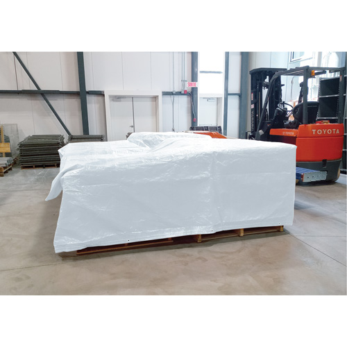 Insulated Tarp, Polyethylene, White, 20' x 12' x 8 mils Ontario Safety Products