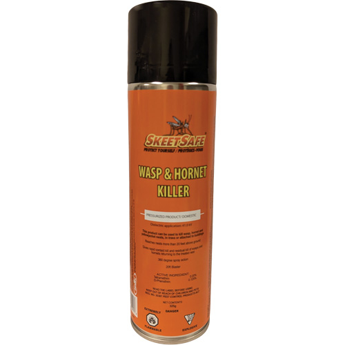 SkeetSafe&reg; Wasp & Hornet Spray, 350 g, Aerosol Can, Solvent Base Ontario Safety Products