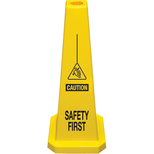 C&ocirc;nes de d&eacute;viation  Safety First , Anglais avec pictogramme Ontario Safety Products