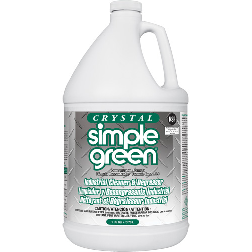 Nettoyant et d&eacute;graissant industriel Crystal Simple Green , 1 gal., Cruche Ontario Safety Products