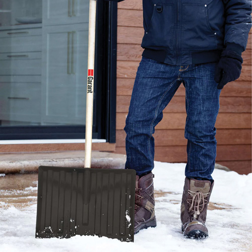 Nordic Snow Shovel, Polypropylene Blade, 17-3/4" Wide, D-Grip Handle Ontario Safety Products