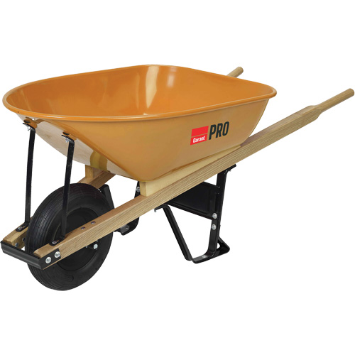 Pro Heavy-Duty Wheelbarrow, 6 cu. ft., Steel Tray Ontario Safety Products