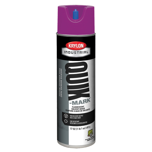 Peinture de marquage industrielle invers&eacute;e &agrave; base de solvant Quik-Mark, 17 oz, Canette a&eacute;rosol Ontario Safety Products