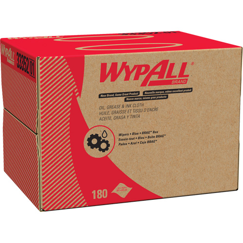 Chiffons WypAll pour l'huile, la graisse et l'encre, Sp&eacute;cialis&eacute;, 16-4/5" lo x 12" la Ontario Safety Products