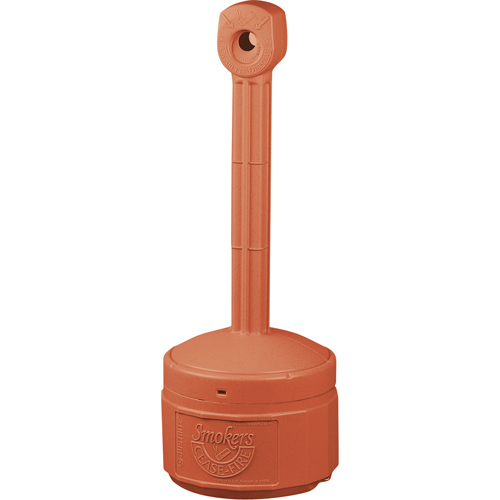 Smokers Cease-Fire&reg; Cigarette Butt Receptacle, Free-Standing, Plastic, 1 US gal. Capacity, 30" Height Ontario Safety Products