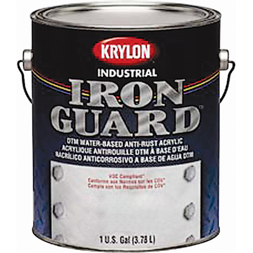 Industrial Iron Guard&reg; Water-Based Enamel, Can, Grey Ontario Safety Products