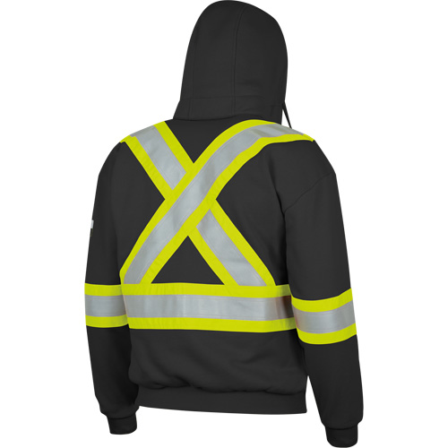 337SF Flame-Resistant Zip Style Hoodie, Men's, Small, Black, 22 cal/cm² Ontario Safety Products
