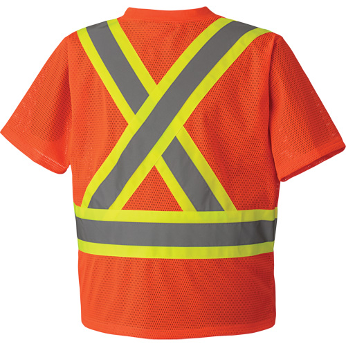 5994 T-shirt de s&eacute;curit&eacute; haute visibilit&eacute;, Polyester, 2T-Grand, Orange haute visibilit&eacute; Ontario Safety Products