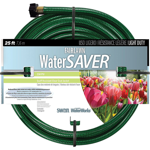 Fairlawn Watersaver Light Duty Garden Hoses, Nylon, 1/2" dia. x 25' Ontario Safety Products