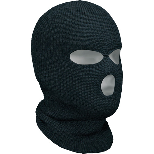 Classic 3-Hole Balaclava, Acrylic, Black Ontario Safety Products