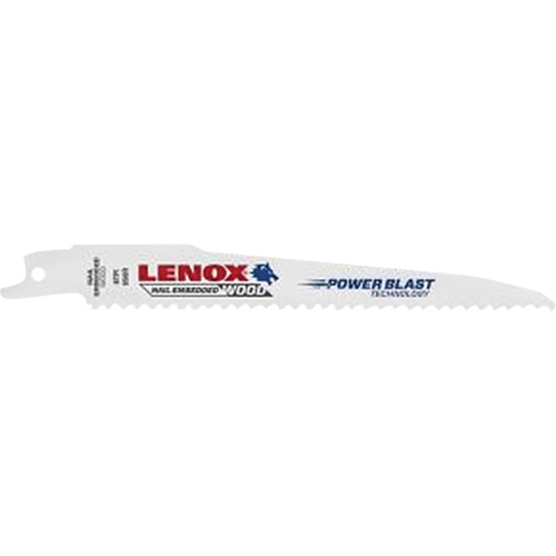 Wood Reciprocating Saw Blade, Bi-Metal, 6 TPI, 6" L x 3/4" W Ontario Safety Products
