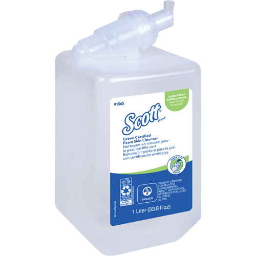 Nettoyant pour la peau certifi&eacute; &eacute;cologique Essential de Scott, Liquide, 1 L, Cartouche en plastique, Sans parfum Ontario Safety Products