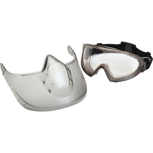 Lunettes de s&eacute;curit&eacute; Capstone Shield avec &eacute;cran facial amovible, Lentille Transparent, Antibu&eacute;e, Ventilation Directe/Ferm&eacute; Ontario Safety Products