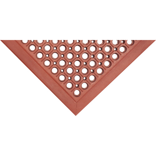 Competitor Series Mats, Slotted, 3' x 5' x 7/8", Orange, Natural Rubber Ontario Safety Products