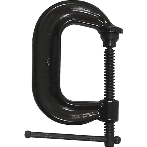 Regular-Duty Deep Throat C-Clamp, 2" (51 mm) Capacity, 2-1/8" (54 mm) Throat Depth Ontario Safety Products