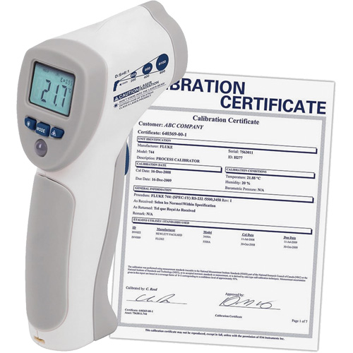 Food Service Infrared Thermometer with ISO Certificate, -4°- 392° F ( -20° - 200° C )/-58°- 4° F ( -50° - -20° C ), 8:1, Fixed Emmissivity Ontario Safety Products