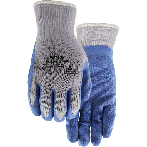 Gants enduits Stealth Blue Chip, Grand, R&ecirc;vetement Latex de caoutchouc, Calibre 10, Enveloppe en Polyester Ontario Safety Products