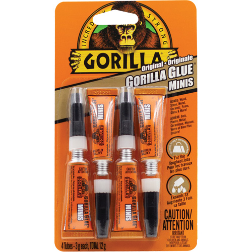 Original Glue, 4 x 3 g, Tube, Tan Ontario Safety Products