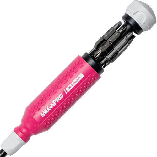 Tournevis multi embouts Original Pink 15-en-1, 8-37/50" lo, Prise Textur&eacute; Ontario Safety Products