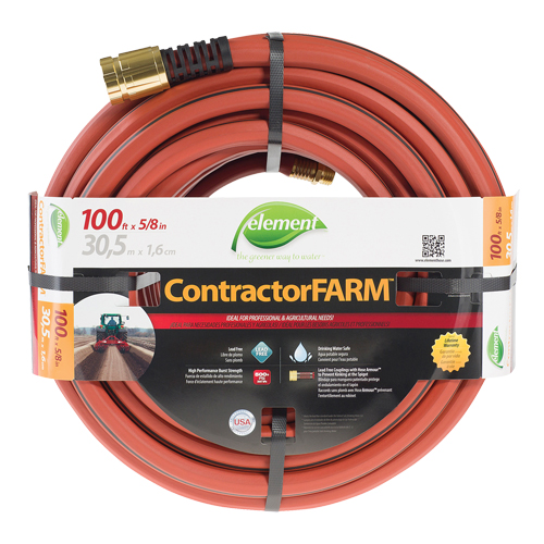 Contractor/FARM Water Hose, PVC, 5/8" dia. x 100' Ontario Safety Products