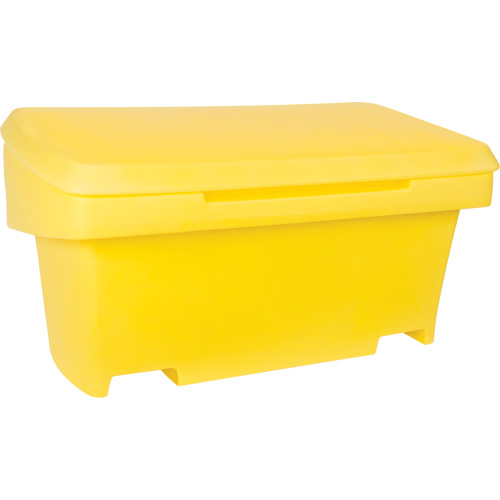 Heavy-Duty Outdoor Salt and Sand Storage Container, 24" x 48" x 24", 10 cu. Ft., Yellow Ontario Safety Products