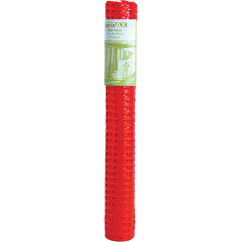 Plastic Snow Fence, 50' L x 4' W, Orange Ontario Safety Products
