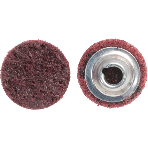 Disque de pr&eacute;paration de surface non tiss&eacute; &agrave; rechange rapide Bear-Tex, 2" dia., Grain Moyen, Oxyde d'aluminium Ontario Safety Products