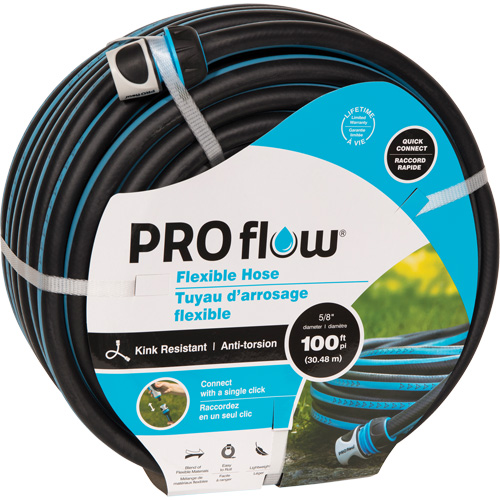 Boyau flexible, Plastique, 5/8" dia x 50' Ontario Safety Products