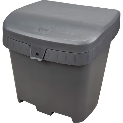 Bacs d'entreposage pour sel & sable, Avec Moraillon, 21" x 27" x 26", 4,24 pi³, Gris Ontario Safety Products