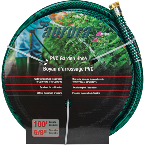 Garden Hose, PVC, 5/8" dia. x 100' Ontario Safety Products