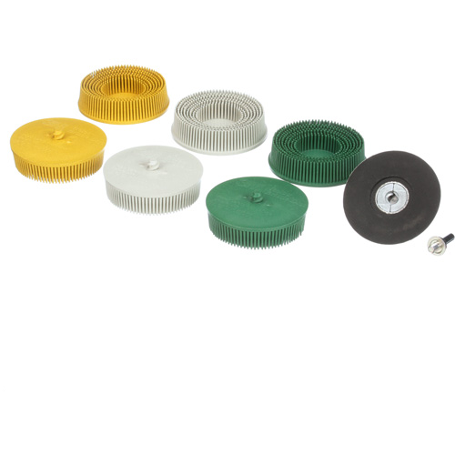 Ensemble de disques en soie Roloc, Oxyde d'aluminium, Grain Plusieurs, 3" dia. Ontario Safety Products