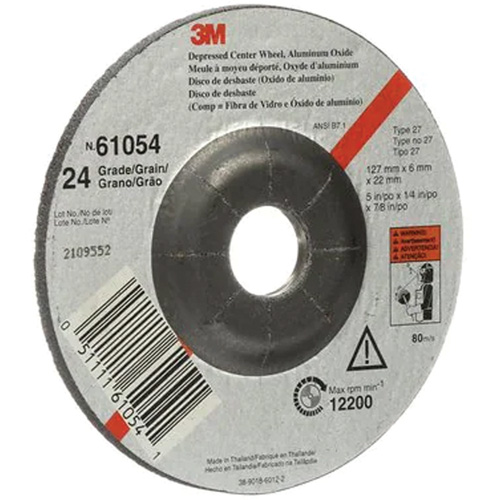 Depressed Centre Grinding Wheel, 5" x 27, Aluminum Oxide Ontario Safety Products