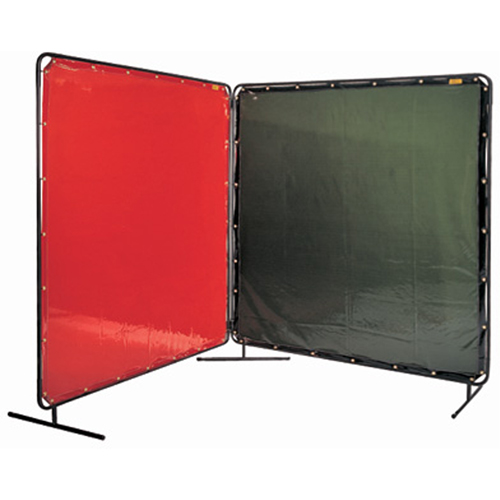 &eacute;cran et cadre pour soudage, Vert, 6' x 6' Ontario Safety Products
