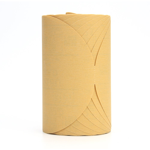 Stikit 216U Gold Paper Disc Roll, 6" Dia., P320 Grit, Aluminum Oxide Ontario Safety Products