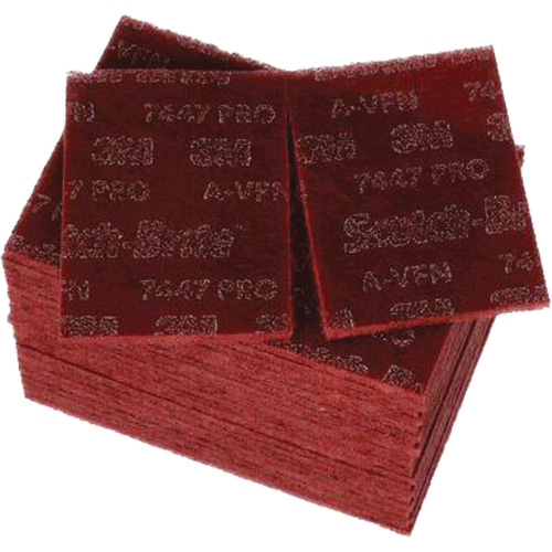 Scotch-Brite 7447 Hand Pads, Aluminum Oxide, 9" x 6", Very Fine Grit Ontario Safety Products