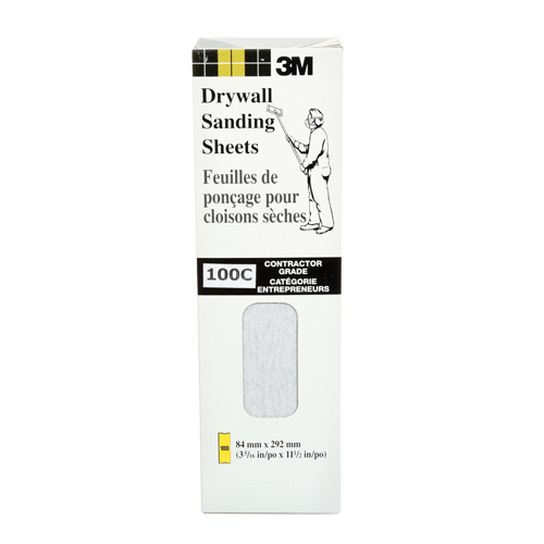 Feuille de placopl&acirc;tre frais&eacute;e Tri-M-Rite Fre-Cut, 11-1/4" x 3-5/16", Grain 100, Carbure de silicium Ontario Safety Products