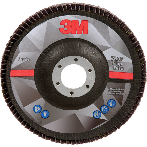 Disque &agrave; lamelles &agrave; changement rapide 769F, 5" x 7/8", Type 29, Grain 40+, C&eacute;ramique Ontario Safety Products