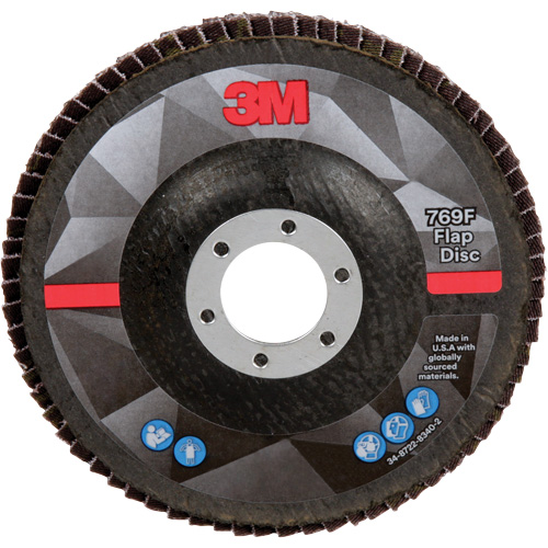 769F Quick Change Flap Disc, 5" x 7/8", Type 27, 40+ Grit, Ceramic Ontario Safety Products