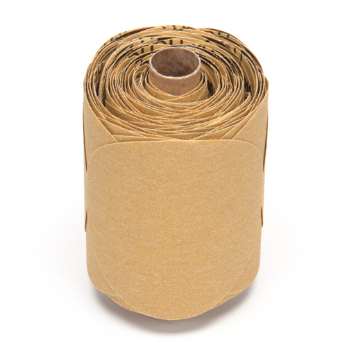 Stikit Gold Paper Disc Roll, 5" Dia., P220 Grit, Aluminum Oxide Ontario Safety Products
