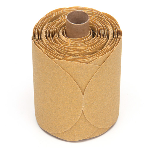 Stikit Gold Paper 216U Disc Roll, Aluminum Oxide, 5" W x 52' L, P80 Grit Ontario Safety Products