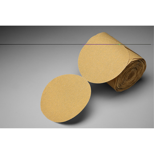 Stikit Gold Paper Disc Roll, 6" Dia., P150 Grit, Aluminum Oxide Ontario Safety Products