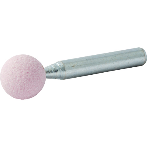 Vitrified Bond Mounted Point, B121, Aluminum Oxide, 1/2" Dia., 1/2" L, 80 Grit Ontario Safety Products