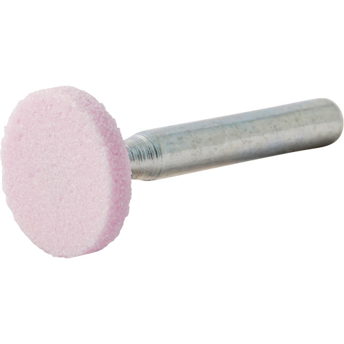 Vitrified Bond Mounted Point, W200, Aluminum Oxide, 3/4" Dia., 1/8" L, 80 Grit Ontario Safety Products