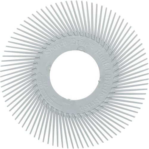 Brosse radiale en soies de pr&eacute;cision type A PN-RB sans adaptateur Scotch-Brite , C&eacute;ramique, Grain 120+, 6" dia. Ontario Safety Products