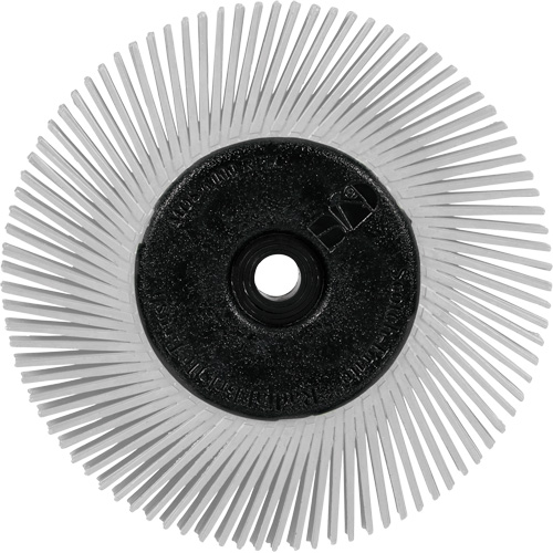 Scotch-Brite Type A Precision Radial Bristle Brush PN-RB with Adapter, Ceramic, 120+ Grit, 6" Dia. Ontario Safety Products