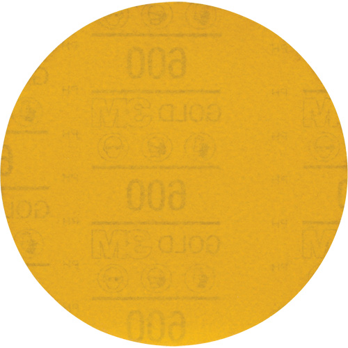 Hookit Gold Abrasive Disc 09260, 6" Dia., 600 Grit, Aluminum Oxide, C-Weight Ontario Safety Products