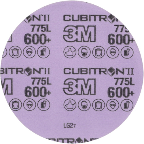 Disque en pellicule Cubitron II Hookit, dia 5", Grain 600+, C&eacute;ramique, 3 mil Ontario Safety Products